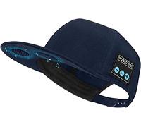 Capuchon amovible avec haut-parleur Bluetooth, microphone intégré dans la casquette de baseball, pare-soleil, écoute de musique, réponse téléphonique, bleu, 6 5/8-6 7/8