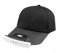 Capuchon anti-chocs portable en ABS avec lampe frontale à DEL intégrée et ajustement réglable pour mécanicien, entrepôt, travaux de faible luminosité, rechargeable par USB, ventilation respirante (B)