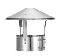 Capuchon anti-pluie pour toiture en acier inoxydab Chapeau de cheminée en acier inoxydable 304 for conduit fumée et tuyau d'aération 75-315 mm(125mm)