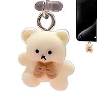 Capuchon Anti-poussière - Prise De Port De Charge En Forme D'ours Mignon, Couvercle De Protection Pour Port De Type C | Housse Pour Téléphone Portable, Tablette, Ordinateur Portable, Appar