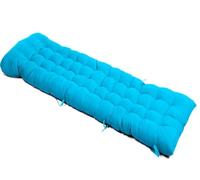 Capuchon Antidérapante et Bande Réglable for Intérieur Extérieur Coussin de Chaise Longue, épaissir Bain de Soleil, Transat, Matelas for Transat Extérieure for Jardin, Terrasse, Balcon(Blue)