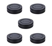 Capuchon arrière d'objectif JJC pour Sony A6500 A6300 A6000 A5100 A5000 A9 A7 III A7 II A7R III A7R II A7R II A7s II NEX-3 NEX-5 NEX-6 Remplace Sony ALC-B1EM Fit pour Sony E Mount, Lot de 5