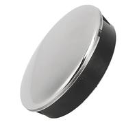 Capuchon central de volant de bateau, couvre-volant marin ABS 316 en acier inoxydable brillant encliquetable en 2,5 pouces résistant à la rouille pour yachts