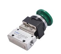 Capuchon champignon à filetage PT MOV-03 ", bouton d'arrêt d'urgence, verrouillage automatique, 2 positions, 3 voies, vanne mécanique pneumatique avec raccord en w, 1/8(10mm-01)