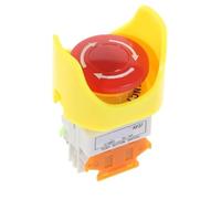 Capuchon champignon rouge 1NO 1NC DPST AC 660V10A, interrupteur à bouton-poussoir industriel d'arrêt d'urgence(Type A 1NO1NC)