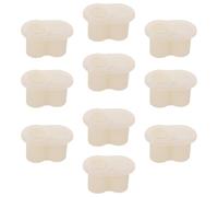 Capuchon D’Axe de Porte de Congélateur 10 pièces à Double Trou, | Installation Rapide, Ajustement Sûr, Épaisseur Renforcée, Usage Domestique et Commercial, Beige