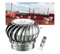 Capuchon d'aération de toit en acier inoxydable de 7,6 cm, 15,2 cm, 20,3 cm, 25,4 cm, 99,1 cm avec pince, turbine à rotation silencieuse, ventilateur de turbine de toit, capuchons de capot de cheminée
