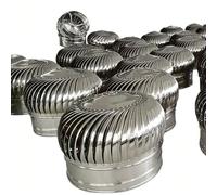 Capuchon D'aération De Toit Non Électrique En Acier Inoxydable, Évent De Grenier, Hotte D'aération De Toit, Rotation Automatique Par Vent/flux D'air(110mm/4.3in)