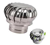 Capuchon d'aération de toit rotatif en acier inoxydable pour conduit d'aération de grenier pour une meilleure circulation de l'air et l'efficacité énergétique