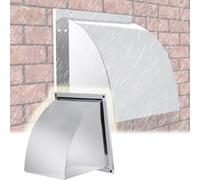 Capuchon d'aération Mural en métal, Couvercle de Ventilation de 6 à 24 Pouces, évents de Sortie d'air carrés, extracteur Externe de Cuisine et de Salle de Bains, Grille de Ventilation de