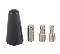 Capuchon D'antenne, 3 Cm en Alliage D'aluminium pour Panneau de Voiture, Tige Courte, Couverture Décorative pour Toit D'antenne, Adaptateur Radio pour