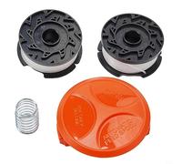 Capuchon de bobine pour débroussailleuse, 2 bobines et capuchon de rechange pour débroussailleuse sans fil pour Black & Decker GL570 GLC3630L STC1820EPC