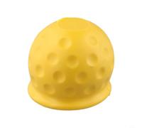 Capuchon de boule d'attelage de remorque en PVC souple de 50 mm pour caravane, camping-car, camion et remorque - Protection contre la poussière, la graisse et la saleté - Noir (lot de ) (jaune)