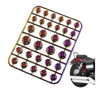 Capuchon de boulon de moto avec bouchon à vis - 30 pièces de décoration de moto avec couvercle d'écrou à vis - Couvre-boulons décoratifs élégants