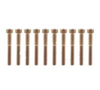 Capuchon de boulon en titane, tête hexagonale for pièces vélo montagne, 10 pour réparation(Bronze,10PCS_M6X50MM)