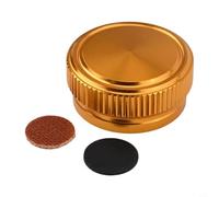 Capuchon de bouton de tension de bobine pour moulinet Shimano Metanium 09 Mg7 Baitcast - Poignée moletée en alliage d'aluminium 0,35 mm Filetage 1,8 g - Compatible avec les molettes de roue à