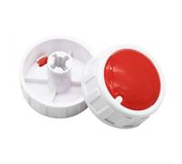 Capuchon de bouton de thermostat de rechange pour chauffe-huile électrique, 40 mm de diamètre avec axe D et tige ronde, bouton d'interrupteur en plastique (2 pièces en forme de croix)
