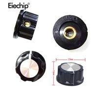Capuchon de bouton de volume 6mm, 10 pièces/lot, boutons de commutateur rotatifs 33x16mm pour potentiomètres à résistances variables WH118/WX050