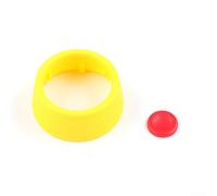 Capuchon de bouton d'éjection SC pour Porsche, CAYENNE, PANAMERA, Macan 911 Taycan, housse de volant en plastique ABS jaune, bleu, rouge (jaune)