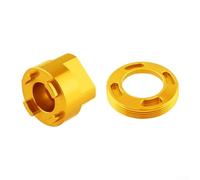 Capuchon de bras de manivelle de vélo et outil pour enlever le pédalier DUB compatible avec SRAM pour NX pour GX BB30 Caractéristiques du pédalier M30 6 5 mm et outil de démontage (doré)