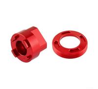 Capuchon de bras de manivelle et outil de démontage pour pédalier SRAM pour DUB y compris pour NX pour GX avec couvercle M30 6 5 mm conçu pour l'entretien du pédalier BB30 (rouge)