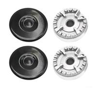 Capuchon de brûleur à gaz en alliage de zinc - Couronne d'épandeur de flamme ronde de 5,5 cm - Compatible avec cuisinière à gaz Sabah et cuisine d'extérieur