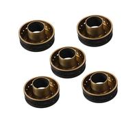 Capuchon de Brûleur à Gaz Petit, 5 Pièces en Cuivre, Distributeur | Couvercle Protecteur, Usage la Cuisine, Compatible Cuisinière Gaz et Petits Brûleurs, Couleur Or