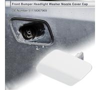 Capuchon De Buse De Lave-Phare De Pare-Chocs Avant Gauche Pour Bmw 320I 2.0L L4 2013-2018 Capuchon De Buse De Pare-Chocs No.51118067969 Blanc 1 Pièce