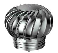 Capuchon de capot rotatif en acier inoxydable anti-courant d'air pour pots de 16 cm, design rotatif durable qui améliore la circulation de l'air et empêche l'entrée de la pluie