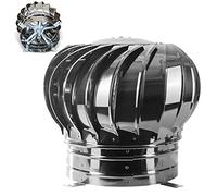 Capuchon de capuche rotatif en acier inoxydable, haut de ventilateur de turbine, capuchon de cheminée tout usage, rotation du vent, durable, conduits de ventilation du toit dans les villas, les