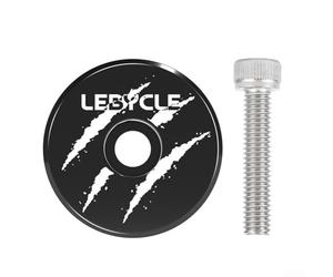 Capuchon de casque, tube de fourche avec vis de couvercle de cuvette, housse de casque standard pour fourches de VTT et vélo de route (noir)