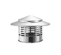 Capuchon de cheminée à boulonner en acier inoxydable 304 - Dessus conique à ajustement permanent for une protection contre la pluie et la neige par tous les temps, couvercle(400mm/15.7in)