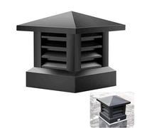 Capuchon de cheminée - Alliage d'aluminium, dessus conique et design à persienne, housse imperméable pour cheminée, protection extérieure durable pour carrelage en argile et conduit
