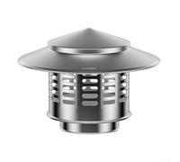 Capuchon de cheminée en acier inoxydable 304 - Protection contre la pluie - Tuyau d'évacuation - Construction robuste pour une utilisation durable (75)
