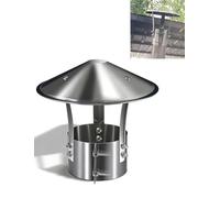 Capuchon de cheminée en acier inoxydable, capot et couvercle de pluie conique pour grille d'aération de toit et tuyau de conduit, convient pour la ventilation de poêle à bois et à mazout