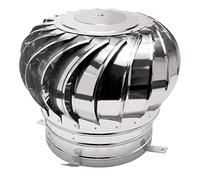 Capuchon de cheminée en acier inoxydable, design rotatif anti-courants d'air, facile à installer, pour ventilation domestique et contrôle du flux d'air