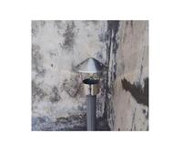 Capuchon de cheminée et capot de cheminée en acier inoxydable - Couverture de toit ronde pour tuyau de poêle, grille d'aération et conduit de chaudière, design coupe-vent