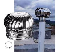 Capuchon de cheminée pour turbine d'air de toit, couvercle de cheminée en acier inoxydable, couvercle rotatif pour conduit d'aération