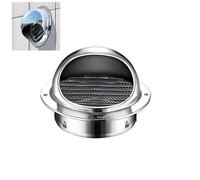 Capuchon de cheminée rond pour l'extérieur, bouchon de cheminée en acier inoxydable avec écran, couvercle de trou d'échappement, dessus de tuyau de poêle extérieur, aide à une cheminée à courants
