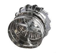Capuchon de cheminée rotatif en acier inoxydable pour protection anti-courants d'air Compatible avec la plupart des conduits de cheminée standard Diamètre 200 mm