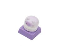 Capuchon de clavier mécanique avec couches, Taro p aste flavor | Prise de cruciforme, conception en résine arrondie, personnalisation du clavier mécanique décoratif