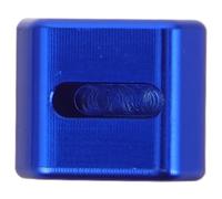 Capuchon de Commande de Signalisation de Moto en Alliage D'aluminium Bleu | Cache-interrupteur Manuel, Surface Lisse, Usage pour Modèles Moto et Bouton de Clignotant