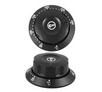 Capuchon de Commande Thermostat Four 2 Pièces, Plastique Noir | Axe 6mm, Plage 50 à 300 °c, Installation Rapide, pour Friteuses et Fours