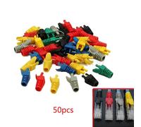 Capuchon de connecteur de couverture Cat5 Cat6, outil réseau, extrémités de câble RJ45, adaptateur de câble de sécurité, livraison directe, 50 pièces