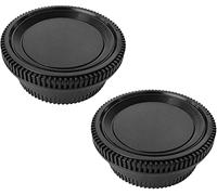 Capuchon de corps + cache d'objectif arrière for Nikon D7500 D7000 D850 D810 D800 D750 D350 D600 D3500 D3400 D3300 D3200 D3100 D5600 D5500 D5300 D5200 D5100 D90 D80 D70 D70S Nikon F AI Mount DSLR [2 e