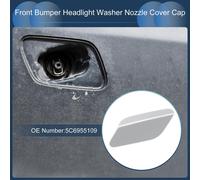Capuchon De Couvercle De Buse De Lave-Glace De Phare Avant Gauche No.5C6955109 Capuchon De Garniture Pare-Chocs Pour Volkswagen Jetta A6 2011-2014 Ton Argent En Plastique 1 Pièce