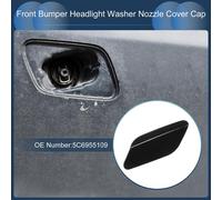 Capuchon De Couvercle De Buse De Lave-Phare Avant Gauche Pour Pare-Chocs No.5C6955109 Capuchon De Garniture Pare-Chocs Pour Volkswagen Jetta A6 2011-2014 Plastique Noir 1 Pièce