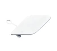 Capuchon de crochet de remorquage de pare-chocs avant pour W212 pour Amg Line 2009-2013, remplace A2128850126 en plastique ABS finition peinte à l'œil noir, argenté ou blanc (blanc)