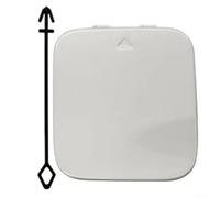 Capuchon de crochet de remorque arrière pour BMW G20 pour M3 pour I3 Sport, ABS non peint de rechange OE 51128738988 51129447759 (blanc)
