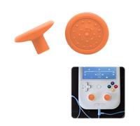 Capuchon de joystick console de jeux pour ANBERNIC RG406V / RG406H / RG476H / RG477M Capuchons de remplacement pour sticks analogiques offrant une meilleure prise en main (Orange)